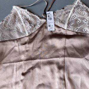 New with tags satin mini slip dress